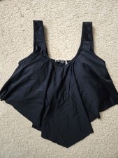New Edel Qual Black Bathing Suit Top Size Large With Tags