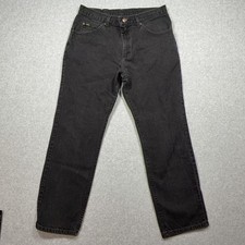 Vintage Lee Jeans Mens 34x30 Gray Denim Regular Fit Straight Leg Charcoal Wash