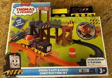 Thomas & Friends Motorized Diesel’s Lift & Load Construction Train Playset