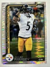 2025 Topps Chrome Football Jalen Ramsey Pulsar Refractor Parallel #191 Steelers