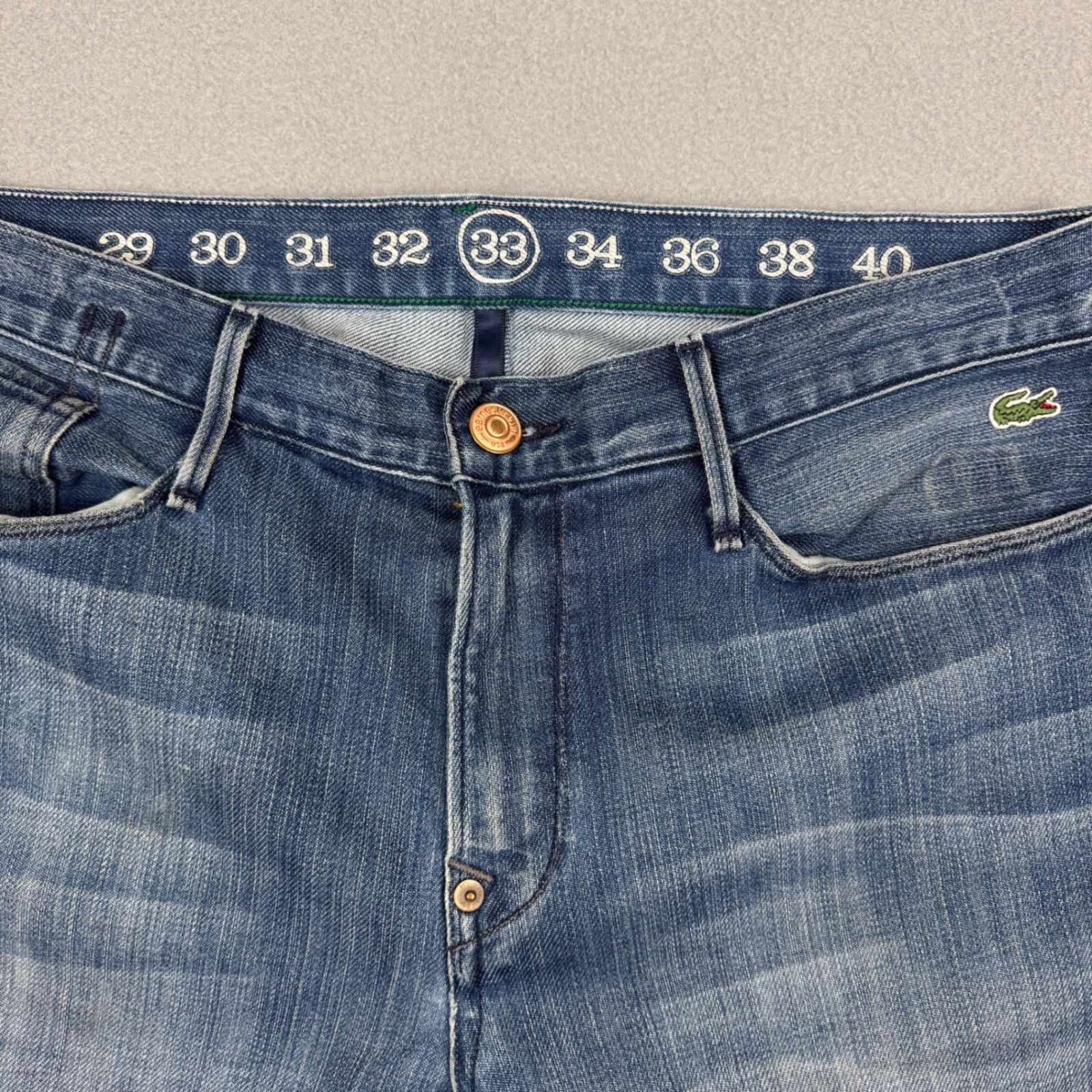 Ernest Sewn x Lacoste Jeans Fulton Zip 353 Men's Size 33 Straight Leg thumbnail 9