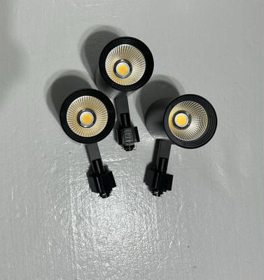 Cloudy Bay 20W LED Track Light Heads   3 Pack   Dimmable   Open Box