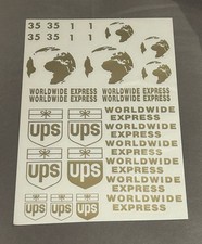 Porsche 911 Carrera UPS World Express Supercup 1997 #1-#35 - decalcomania 1/18 