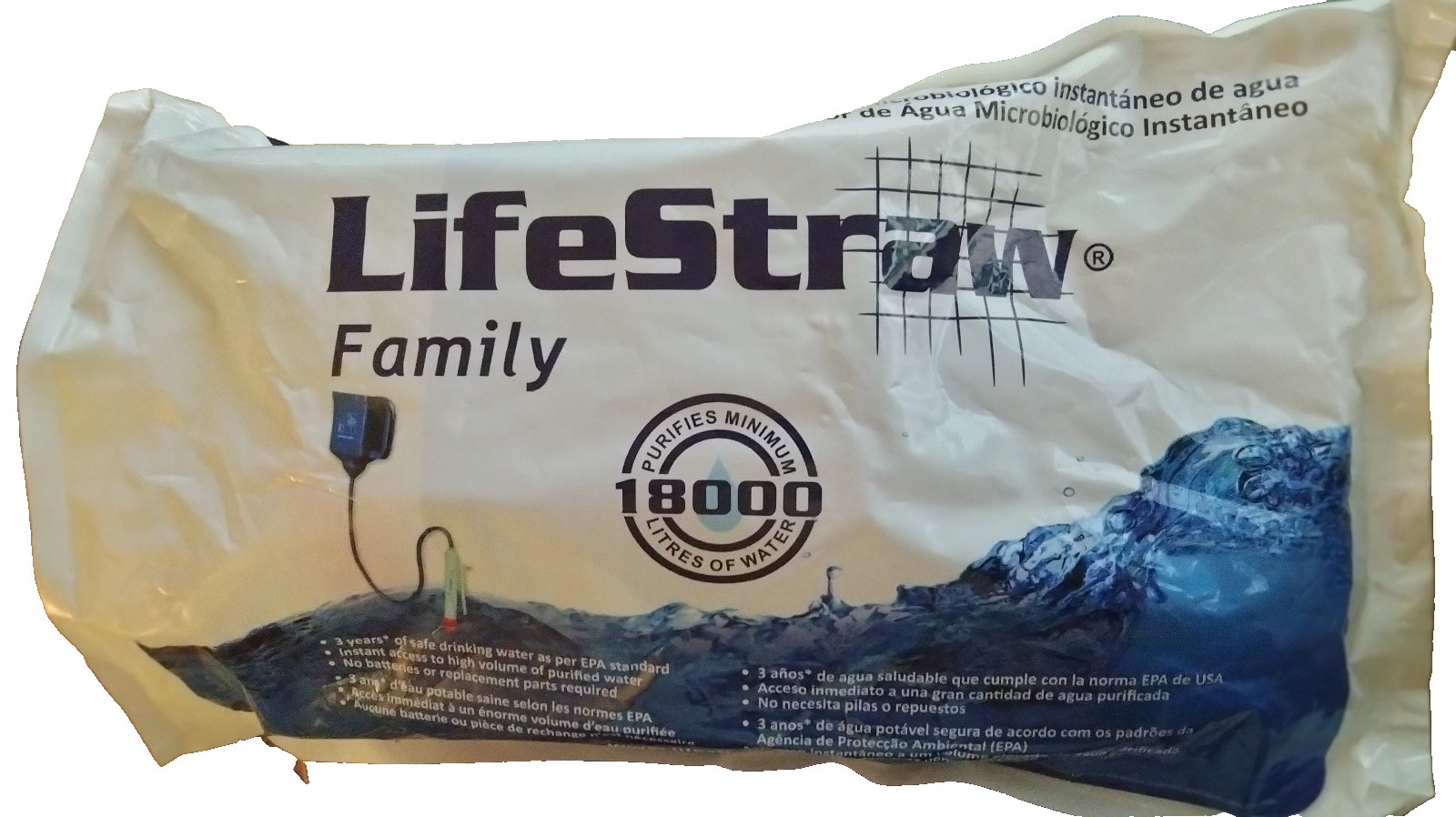 LifeStraw Family Water Purifier, 18000 Liters of Water