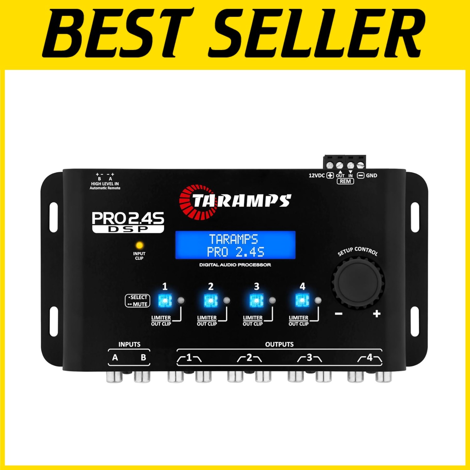 Digital Signal Processor with 12 Preset EQ - 2/4 Channels