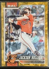 2026 Topps Series 1 Jackson Holliday Gold Diamante Foil Parallel 09/50