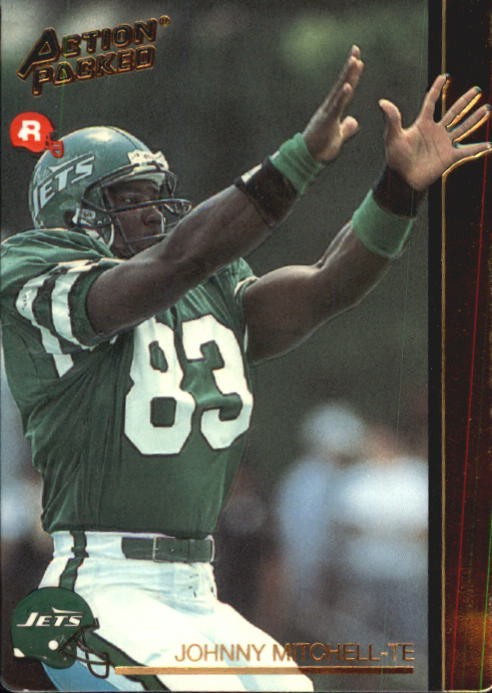 1992 Action Packed Rookie Update #49 Johnny Mitchell RC - FB