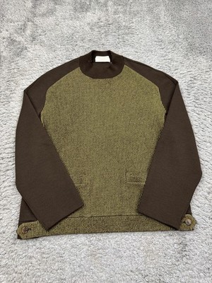 Saint Joseph Cezar Sweater Women Large Brown Wool Mock Neck