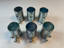 EMT Set-Screw Couplings 3/4-Inch 3/4" SET of 6 Steel/Zinc Topaz 642S NEW