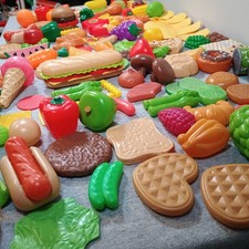 140 Piece Huge Lot Pretend Play Food Mixed Items Brands Kidkraft Fisher Price
