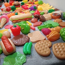 140+ Piece Huge Lot Pretend Play Food Mixed Items Brands Kidkraft Fisher Price