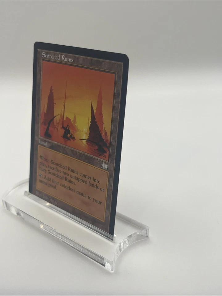 Scorched Ruins Weatherlight 1997 Near Mint Mtg Magic The Gathering John Avon - Image 3 of 4