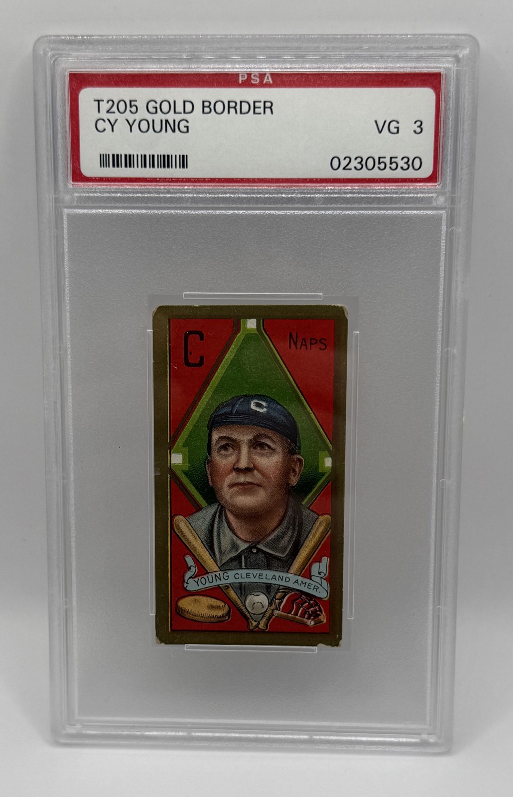Cy Young Baseball Cards 1911 T205 Gold Border trading card — raw and PSA graded price guide