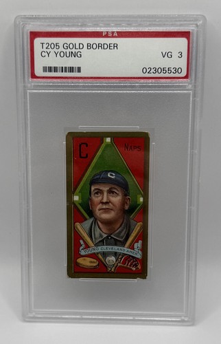 Cy Young 1911 T205 Gold Border card