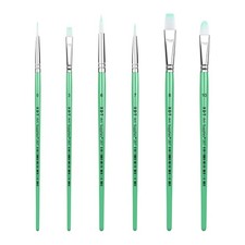 XDT 267 Paint Brush 6Pcs Set, Nylon Brushes for Acrylic Painting, Watercolor, an