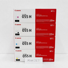 Genuine Canon 055H Toner Set 4 Pack CMYK High Capacity MF741Cdw MF743Cdw Sealed