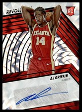 2022-23 Revolution Rookie Autographs Fractal AJ Griffin Rookie Auto 024/100