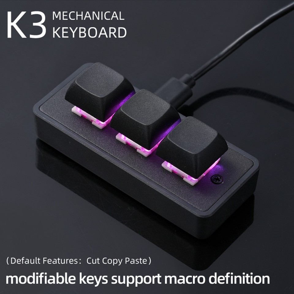 Custom Keypad 3 Keys Programming Macro Keyboard Paste USB8369 | eBay UK