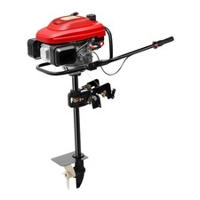 Motore Fuoribordo 4 Tempi 6 HP 170cc Motore Barca Pesca Raffreddamento Aria Resistente