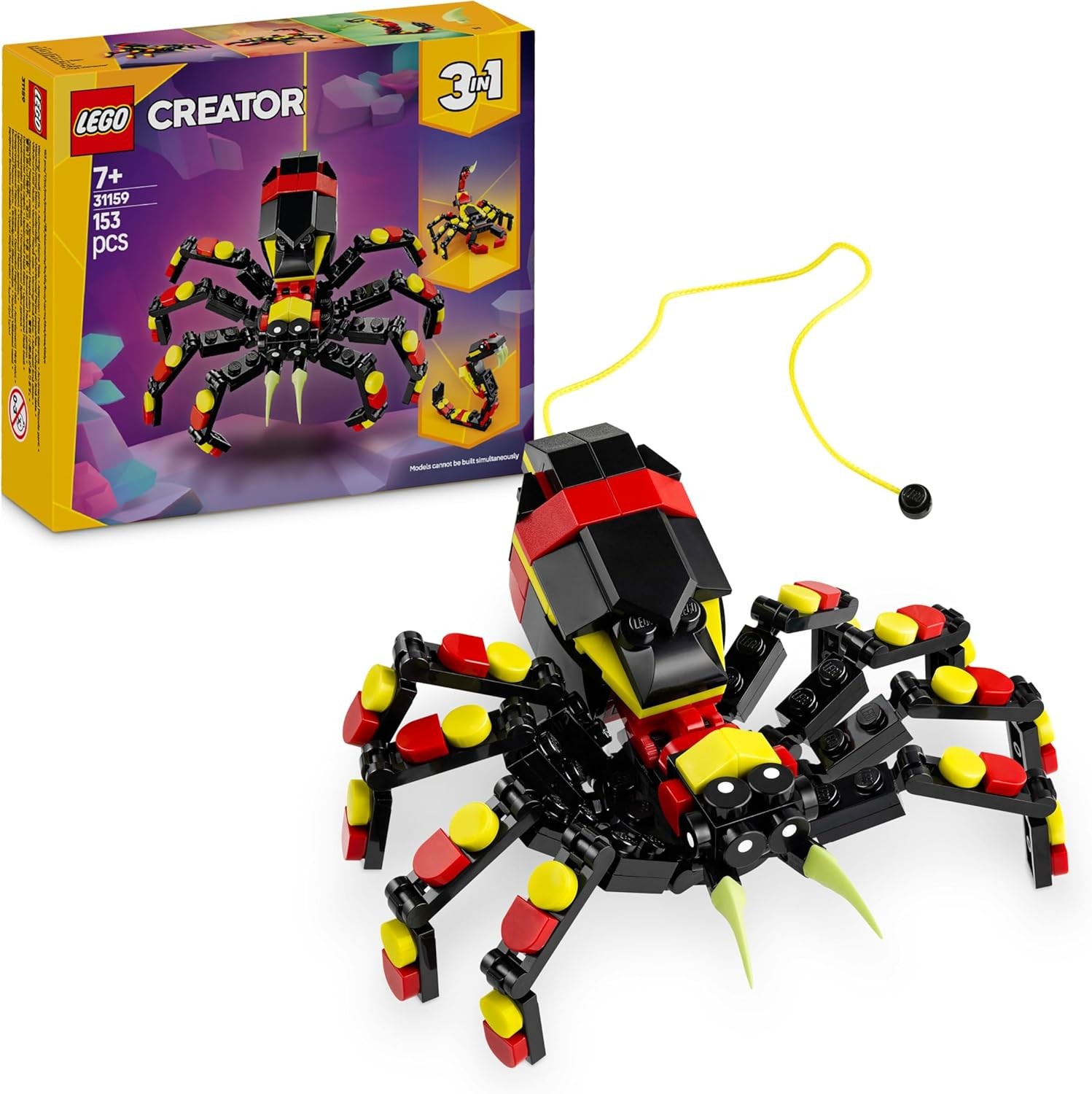LEGO CREATOR: Wild Animals: Surprising Spider (31159) Halloween Unchecked J4070 - Image 2