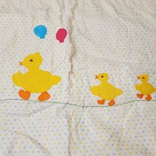 Lillian Vernon Baby Blanket Duck Ducklings Crib Nursery Comforter 34"x 38"