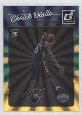 2016-17 Panini Donruss Rookies Green & Yellow Holo Laser Cheick Diallo #177 e0r