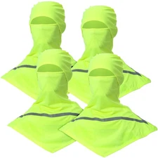 4 Pcs Summer Balaclava Sun Protection Full Face Balaclava with Reflective Str...