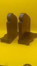 Vintage Hand Made Wooden Book Ends Art Deco Style K#1