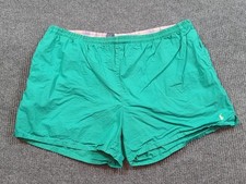 Polo Ralph Lauren Swim Shorts Mens XL Green Trunks Pony Vintage Lined Sport
