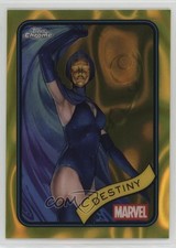 2025 Topps Chrome Marvel Comics Yellow Lava Refractor Destiny #175 12an