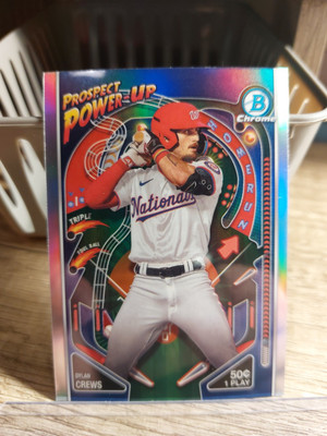 2024 Bowman Chrome Dylan Crews  Washington Nationals  PROSPECT POWER-UP #PP-10