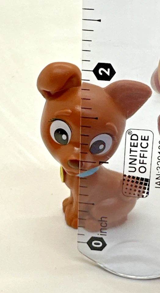 Barbie Mattel Pets Brown Puppy Dog 2" PVC Figurine - Image 2 of 4