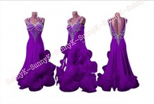 Handmade Dance Dress/Standard Ballroom Competition smooth Waltz Tango Costume