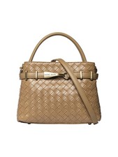 Borsa a Mano Deep Bag Donna Poliuretano Intrecciato - Marc Ellis Caffè UNICA