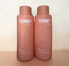 NEW TONE Hydrating Shower Body Wash LOT x2 CITRUS PINK Grapefruit 16.9 fl oz