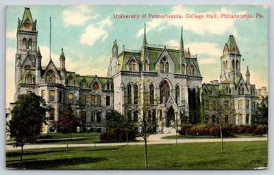 Philadelphia PA~State University~College Hall Bldg~Victorian Gothic~c1910 PC