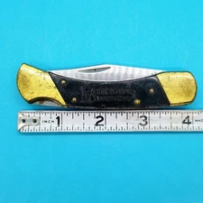 Colonial Stainless Lockback Pocket Knife Braums Ice Cream 4" Closed