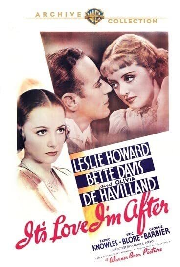 It's Love I'M After (DVD) Bette Davis Eric Blore Leslie Howard