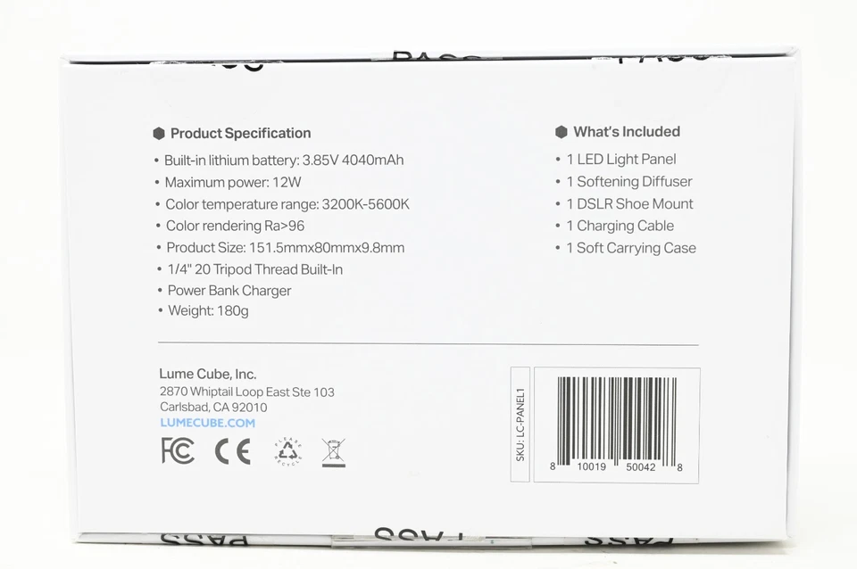 Painel cubo Lume - Luz de painel LED bicolor espectro total (#B31) - Imagem 4 de 4