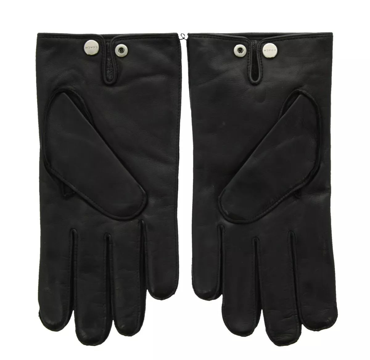 Coach Men s Leather Gloves Cashmere Lined Winter Glove 82604