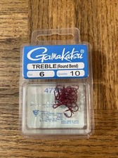 Gamakatsu Treble Round Bend Hook Size 6