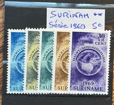 TIMBRES SURINAME SERIE 1969 NEUFS ** MNH
