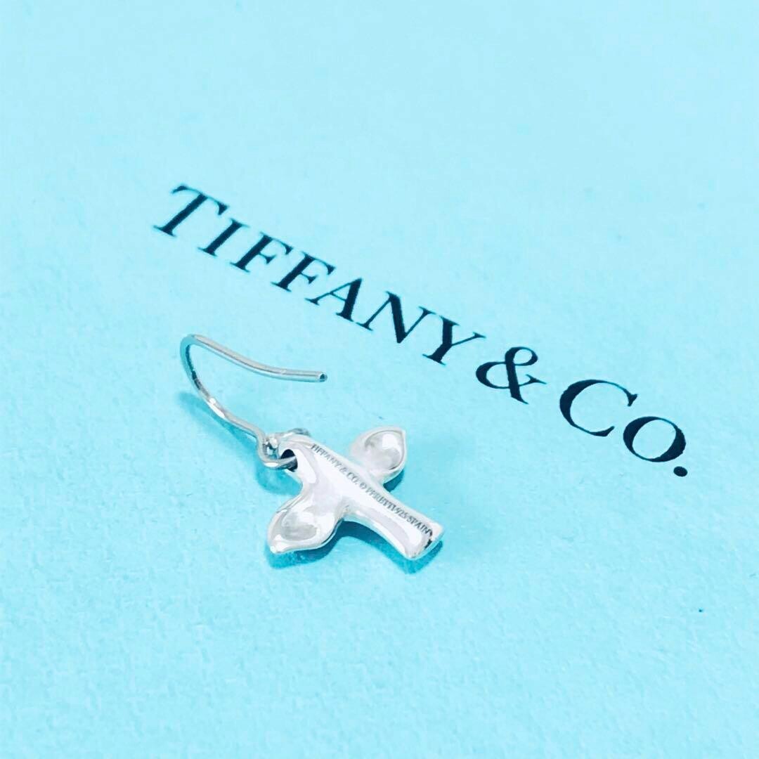 tiffany cross earrings silver