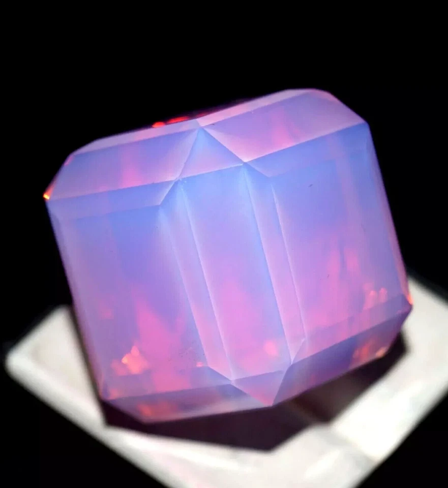 AAA+ Large Pink Opal Box 97.20 Ct. Cube Cut Loose Gemstone for Ring & Pendant - Image 2 of 4