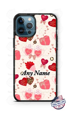 Hearts Chocolate Gifts Girly Collage Phone Case For iPhone i12 Samsung Google LG