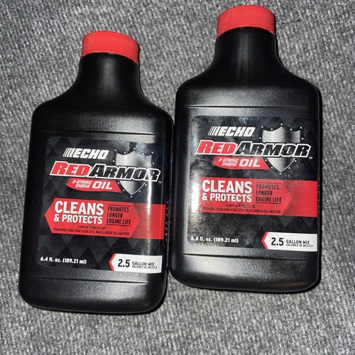NEW Echo Pack of Two 6550025 Red Armor 2 Cycle Oil - 2.5 Gallon Mix 50: ...