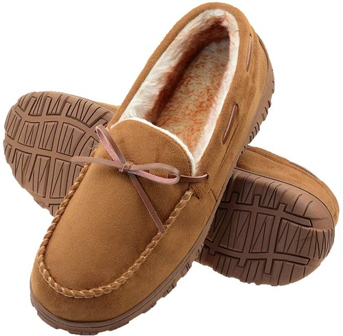 VLLY Mens Slippers Moccasins for Men 