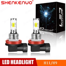 H11 LED Headlight Super Bright Bulbs Conversion Kit 6000K White Low Beam 2-pack