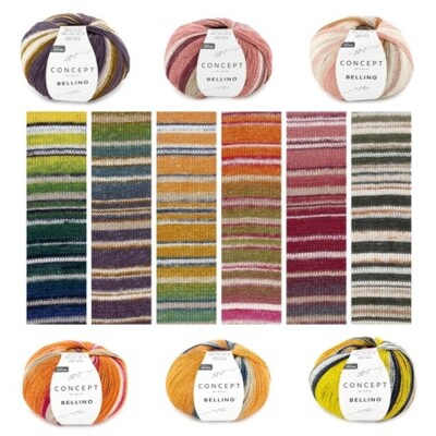 Katia Wolle Bellino 150g Baumwolle Leinen