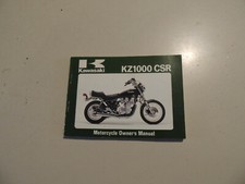Kawasaki CSR 1000 KZ 1000 M1 Rider s Owner s Manual Drivers Manual (English)